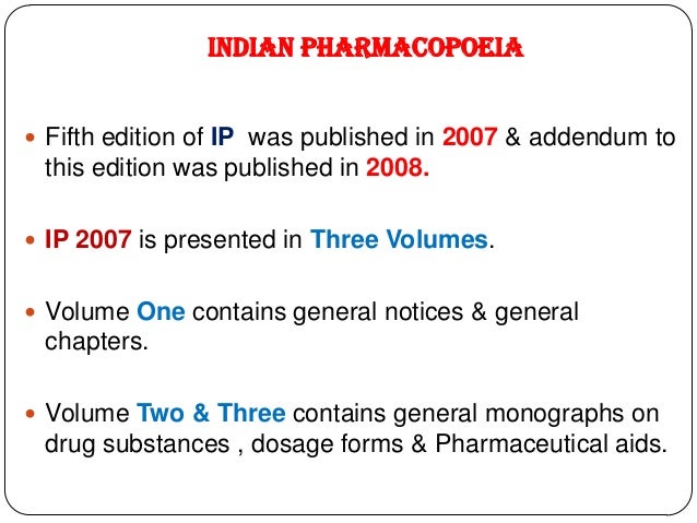 Indian Pharmacopoeia 2007 Volume 2 Pdf